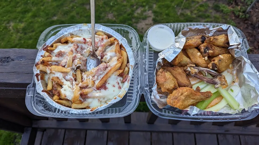 Pizza Fries and Wings